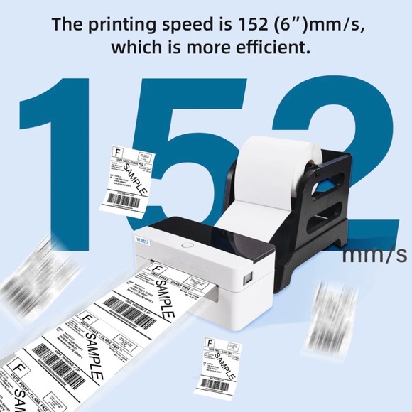 Vretti Label Printer Thermal label printer 4x6 D463B - Picture 2 of 11